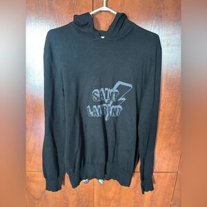 Saint Laurent Paris Studded Logo Hoodie